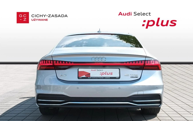 Audi A7 cena 194900 przebieg: 114600, rok produkcji 2019 z Poznań małe 667